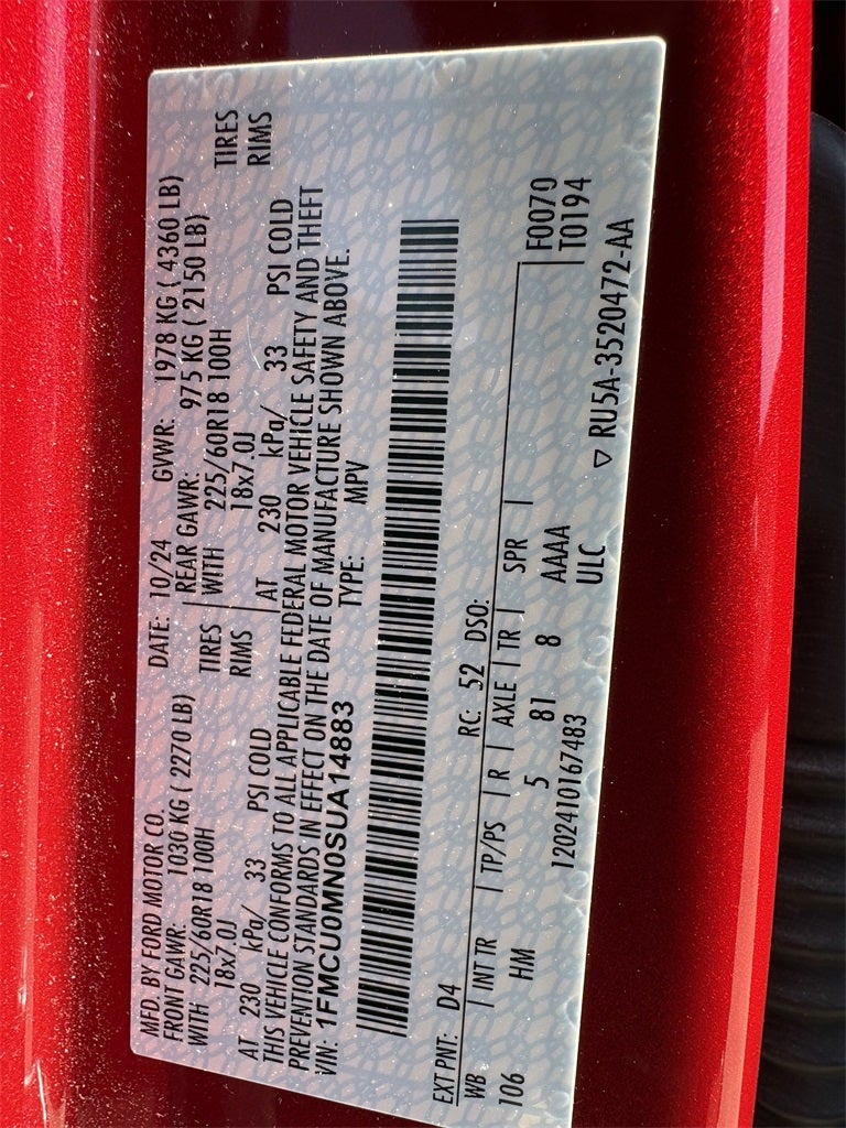 2025 Ford Escape ST-Line