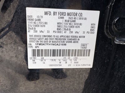 2022 Ford Explorer Limited