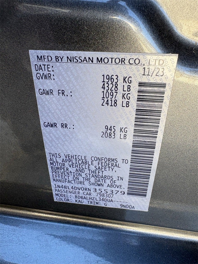 2024 Nissan Altima 2.5 SV