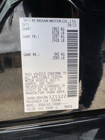 2024 Nissan Altima 2.5 SV