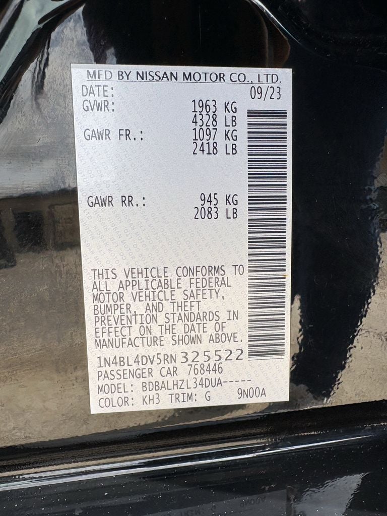 2024 Nissan Altima 2.5 SV