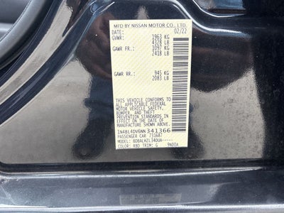 2022 Nissan Altima 2.5 SV