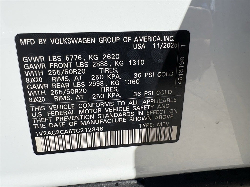 2026 Volkswagen Atlas Cross Sport 2.0T SEL R-Line Black