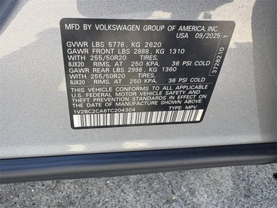 2026 Volkswagen Atlas Cross Sport 2.0T SEL