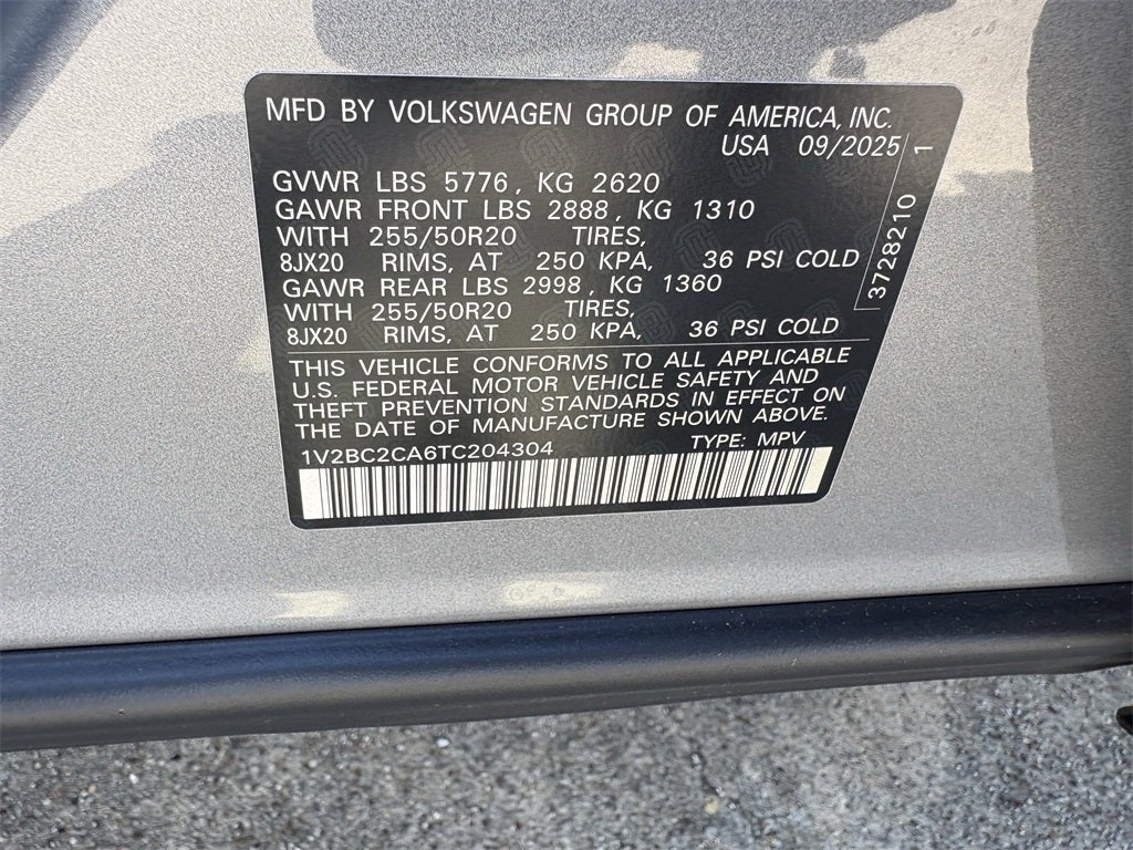 2026 Volkswagen Atlas Cross Sport 2.0T SEL