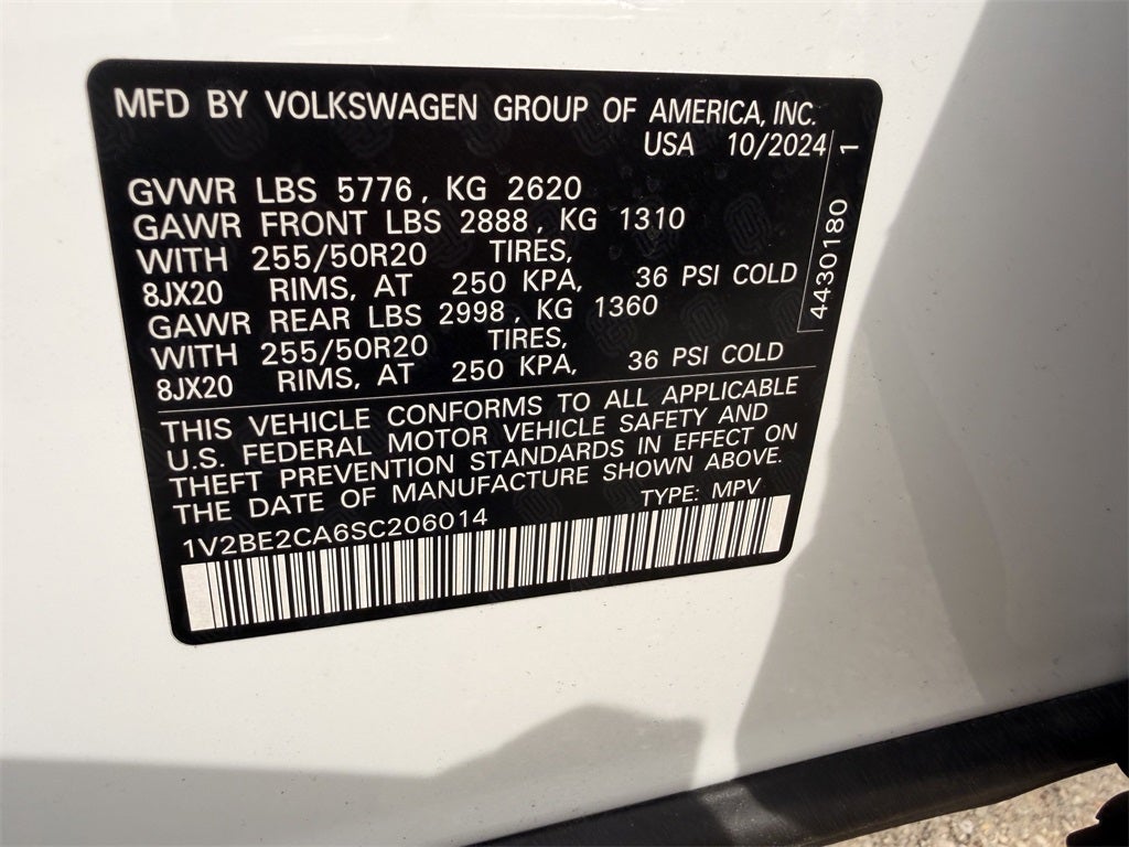 2025 Volkswagen Atlas Cross Sport 2.0T SEL 4 MOTION