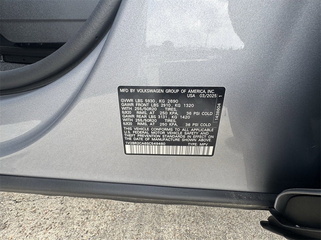 2025 Volkswagen Atlas 2.0T SEL