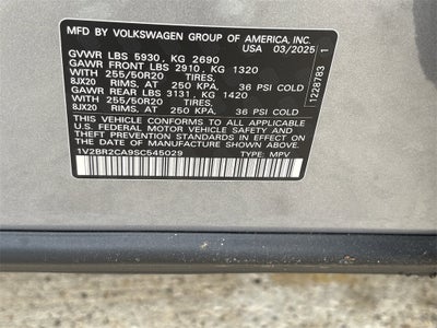 2025 Volkswagen Atlas 2.0T SEL