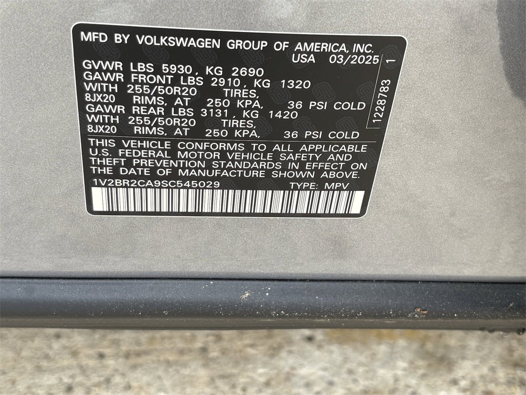 2025 Volkswagen Atlas 2.0T SEL