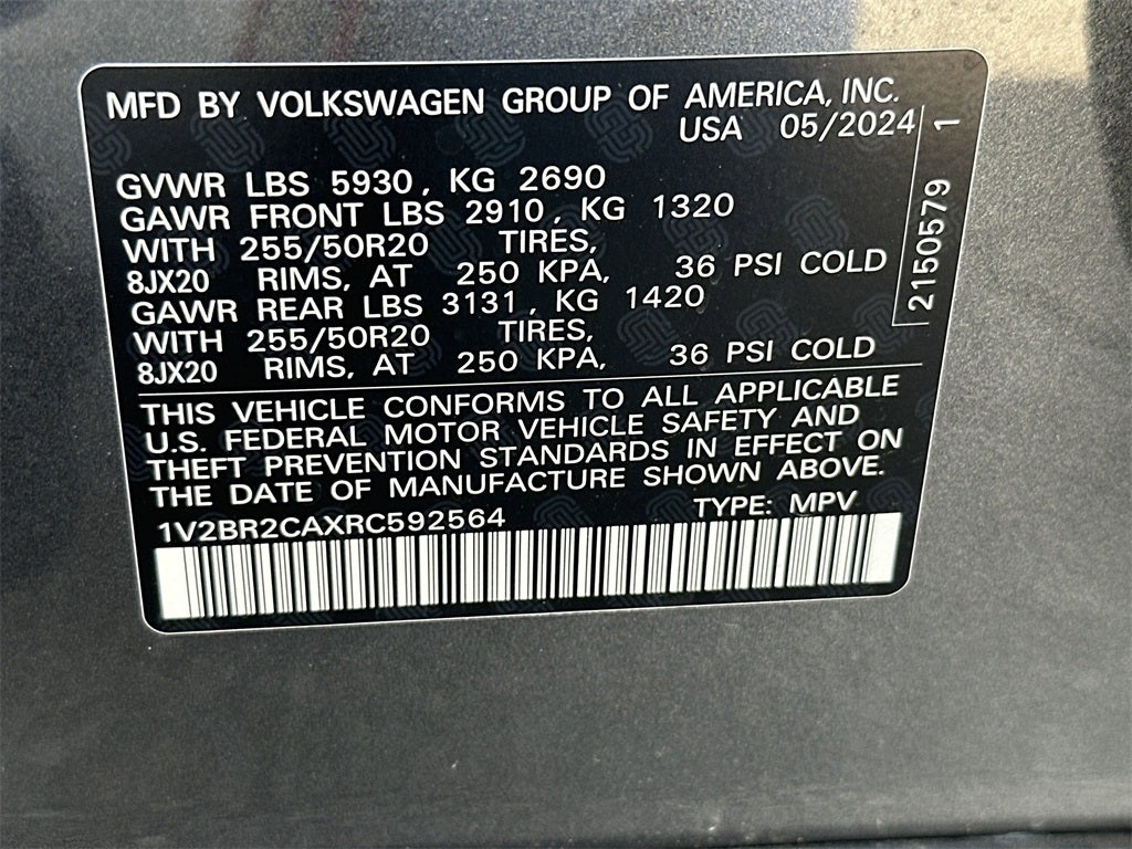 2024 Volkswagen Atlas 2.0T SEL