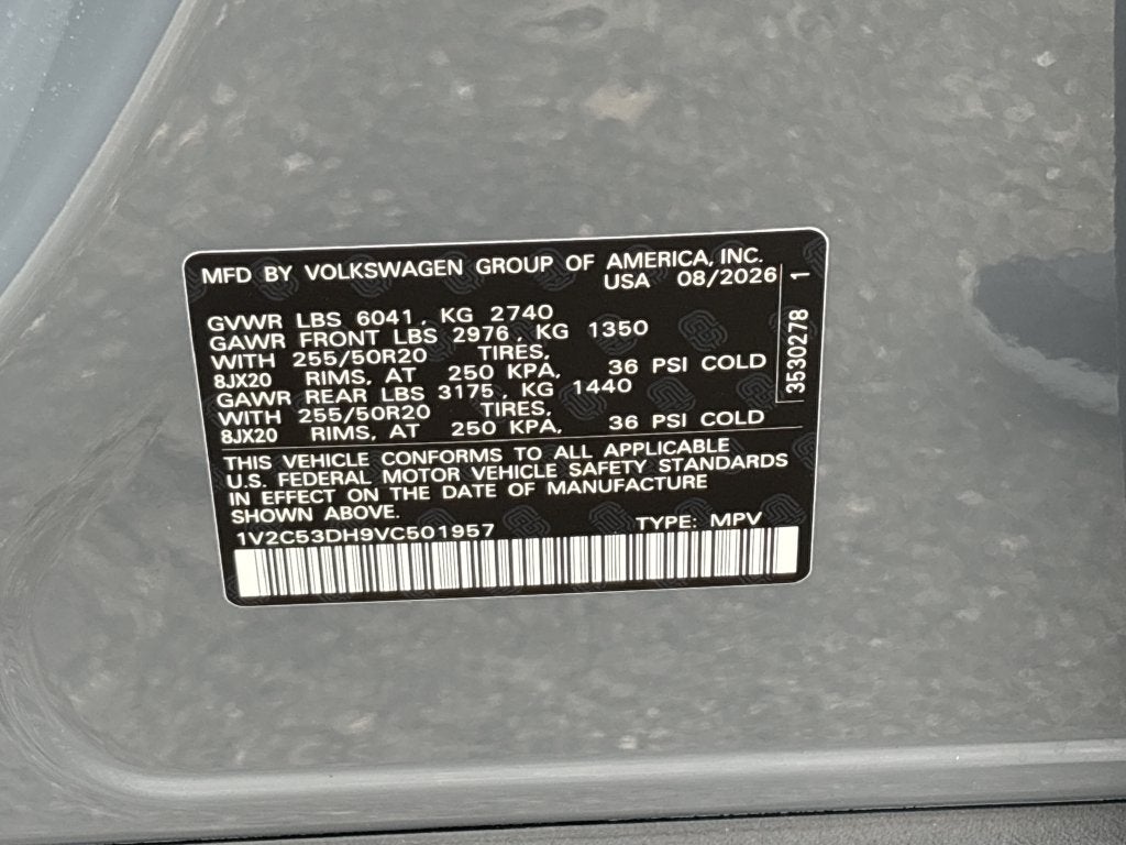 2027 Volkswagen Atlas 2.0T SEL