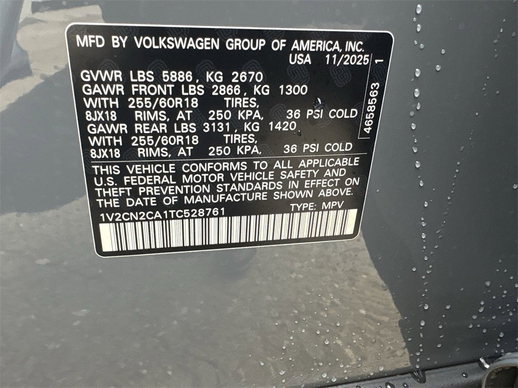 2026 Volkswagen Atlas 2.0T Peak Edition