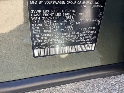 2026 Volkswagen Atlas 2.0T Peak Edition