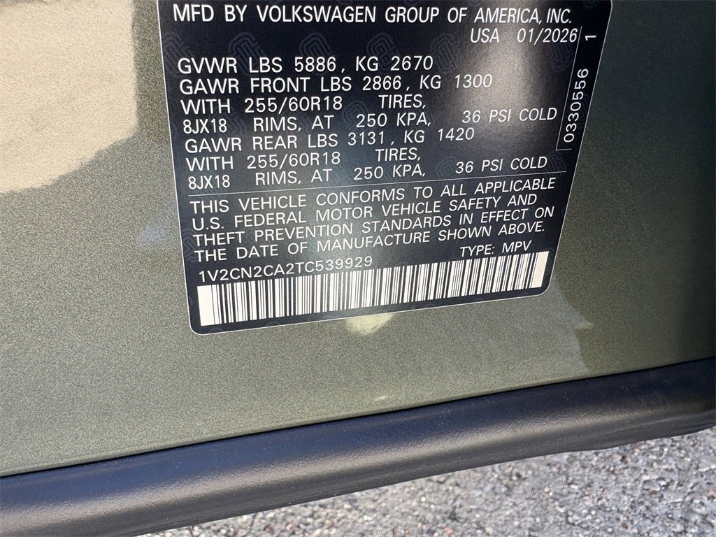 2026 Volkswagen Atlas 2.0T Peak Edition