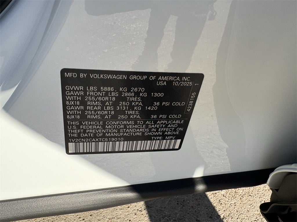 2026 Volkswagen Atlas 2.0T Peak Edition