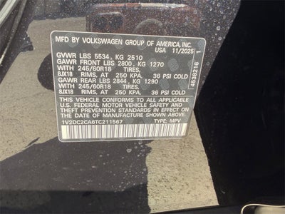 2026 Volkswagen Atlas Cross Sport 2.0T SE