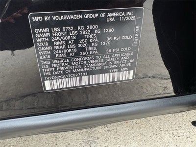 2026 Volkswagen Atlas 2.0T SE