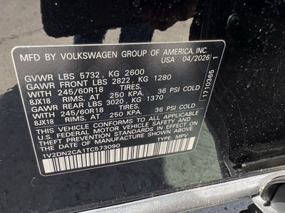 2026 Volkswagen Atlas 2.0T SE