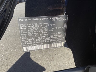 2026 Volkswagen Atlas 2.0T SE