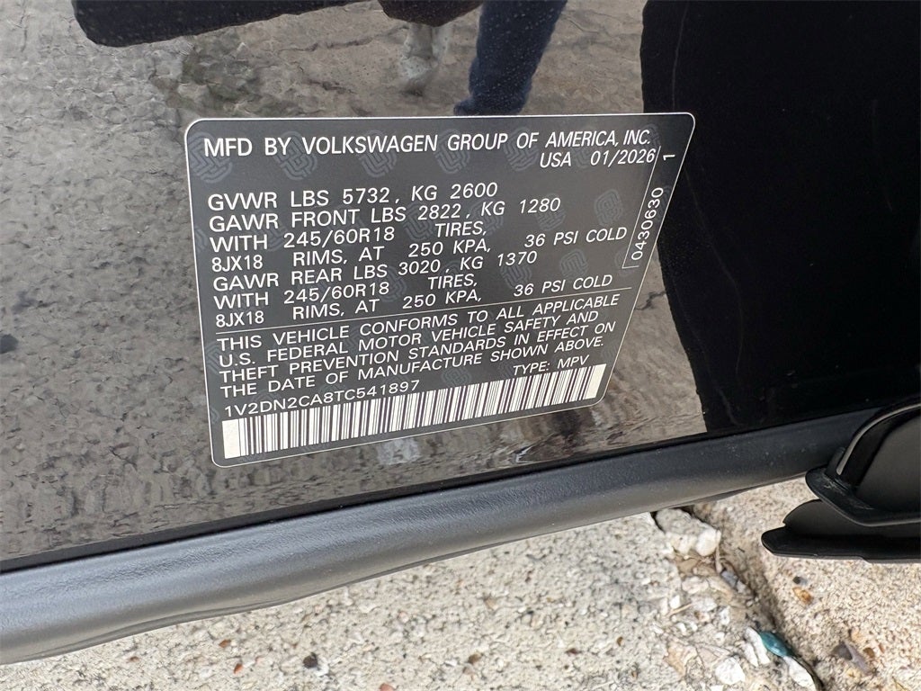 2026 Volkswagen Atlas 2.0T SE