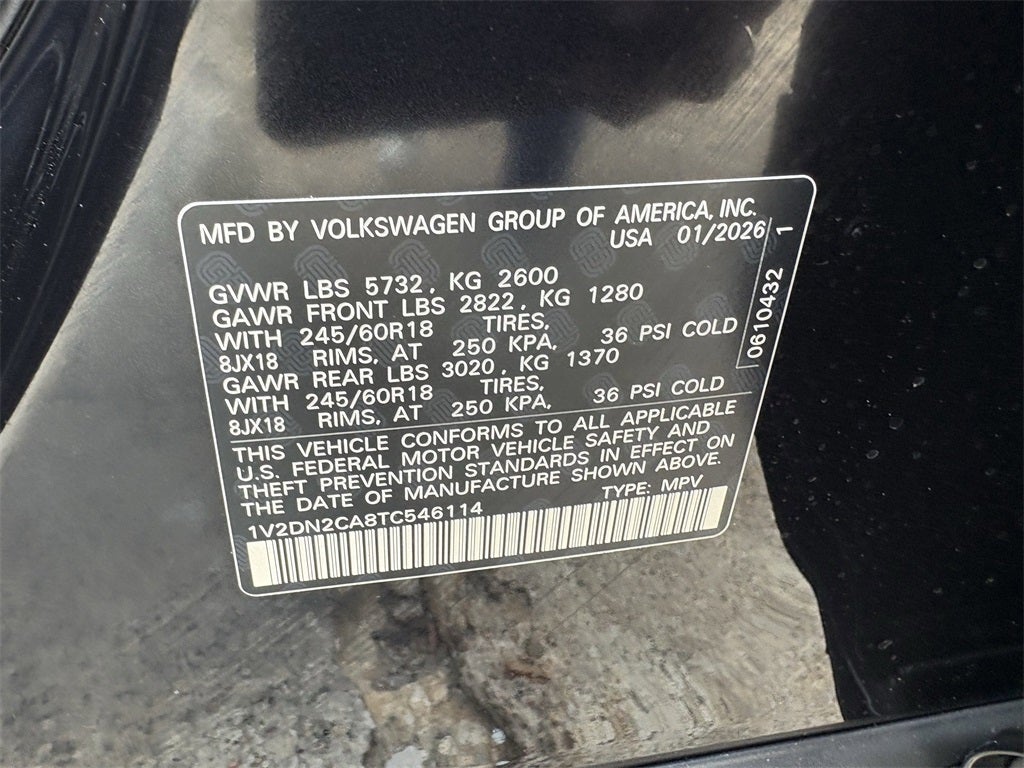 2026 Volkswagen Atlas 2.0T SE