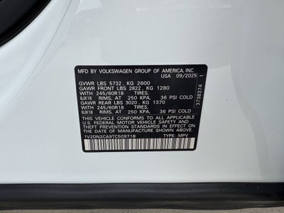 2026 Volkswagen Atlas 2.0T SE