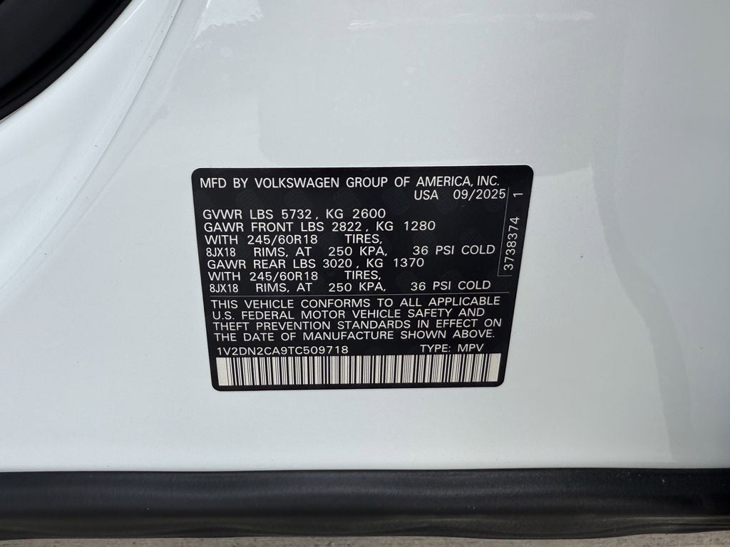 2026 Volkswagen Atlas 2.0T SE