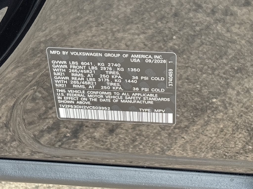 2027 Volkswagen Atlas 2.0T SEL