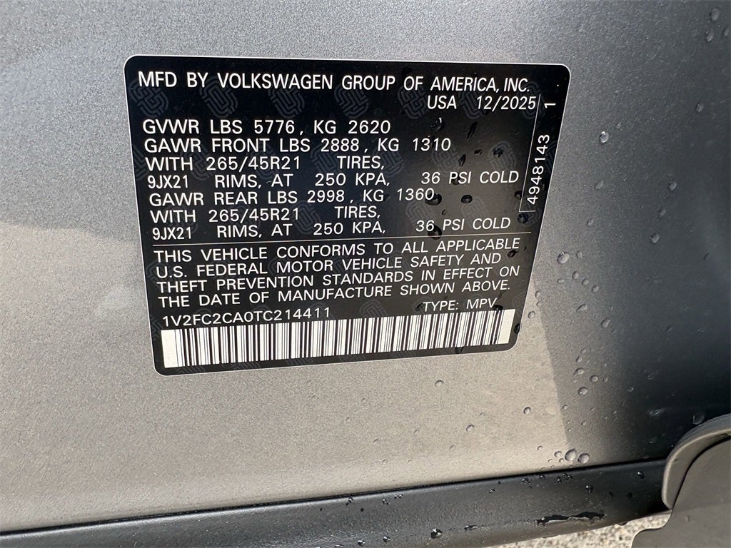 2026 Volkswagen Atlas Cross Sport 2.0T SEL Premium R-Line