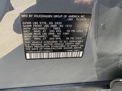 2026 Volkswagen Atlas Cross Sport 2.0T SEL Premium R-Line