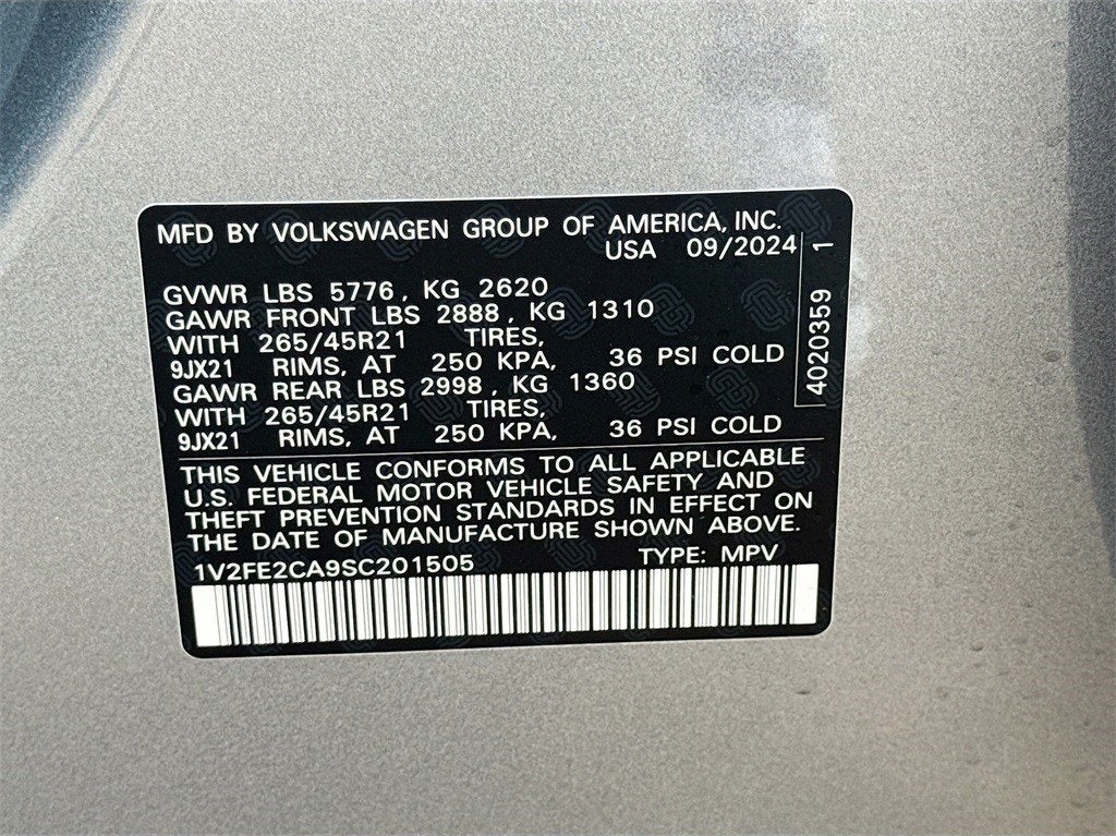 2025 Volkswagen Atlas Cross Sport 2.0T SEL Premium R-Line