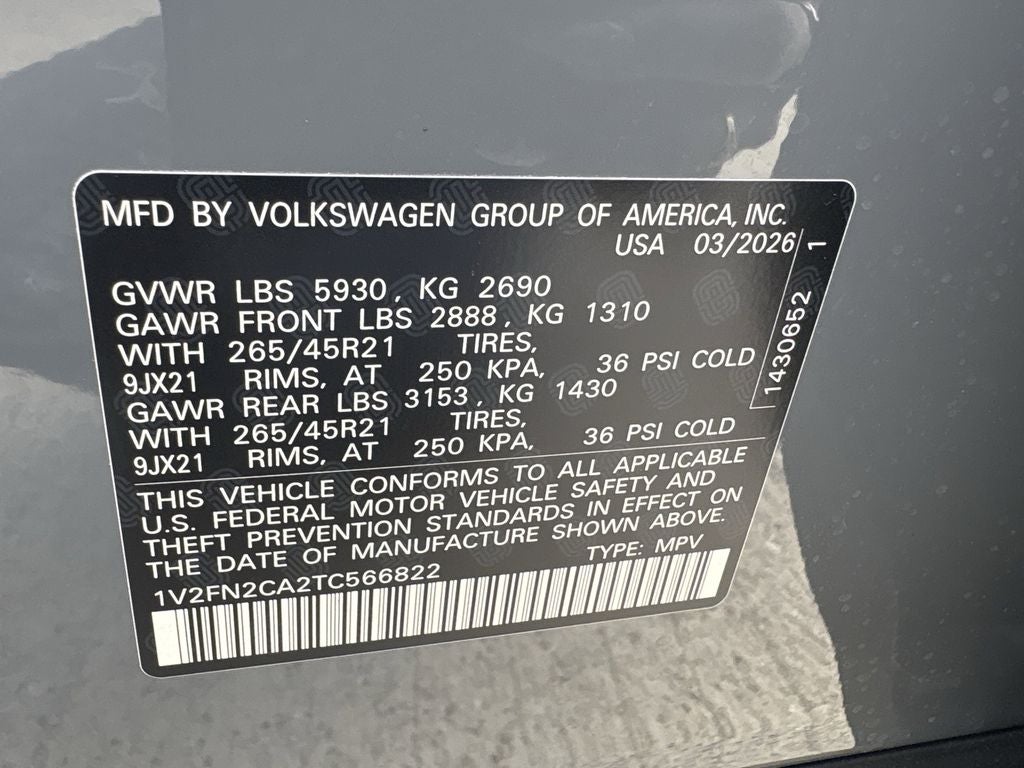 2026 Volkswagen Atlas 2.0T SEL Premium R-Line