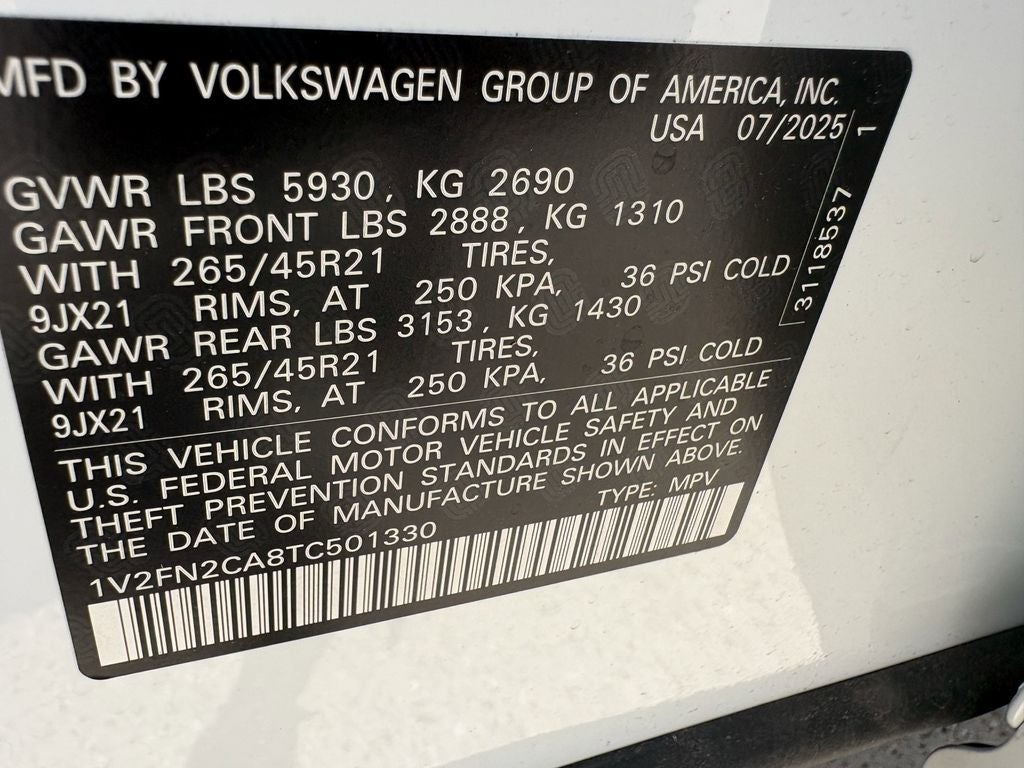 2026 Volkswagen Atlas 2.0T SEL Premium R-Line