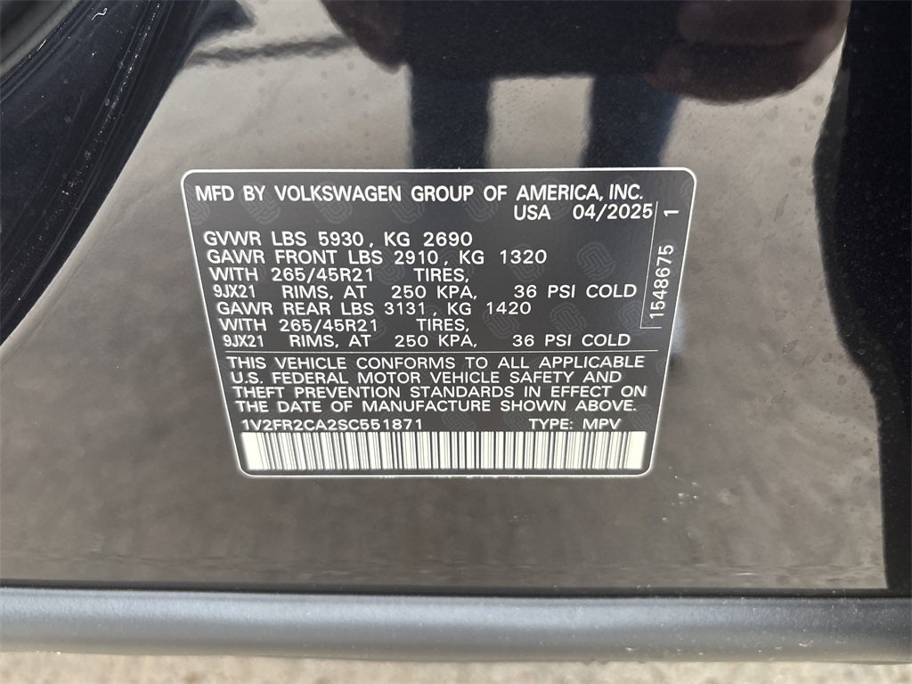 2025 Volkswagen Atlas 2.0T SEL Premium R-Line