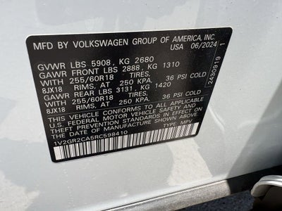 2024 Volkswagen Atlas 2.0T Peak Edition SEL