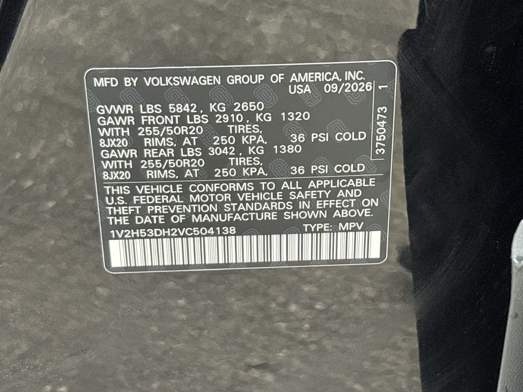 2027 Volkswagen Atlas 2.0T SE w/ Technology