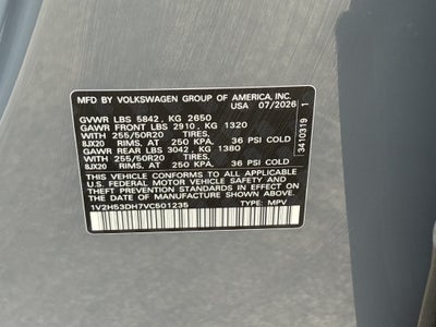 2027 Volkswagen Atlas SE w/Technology