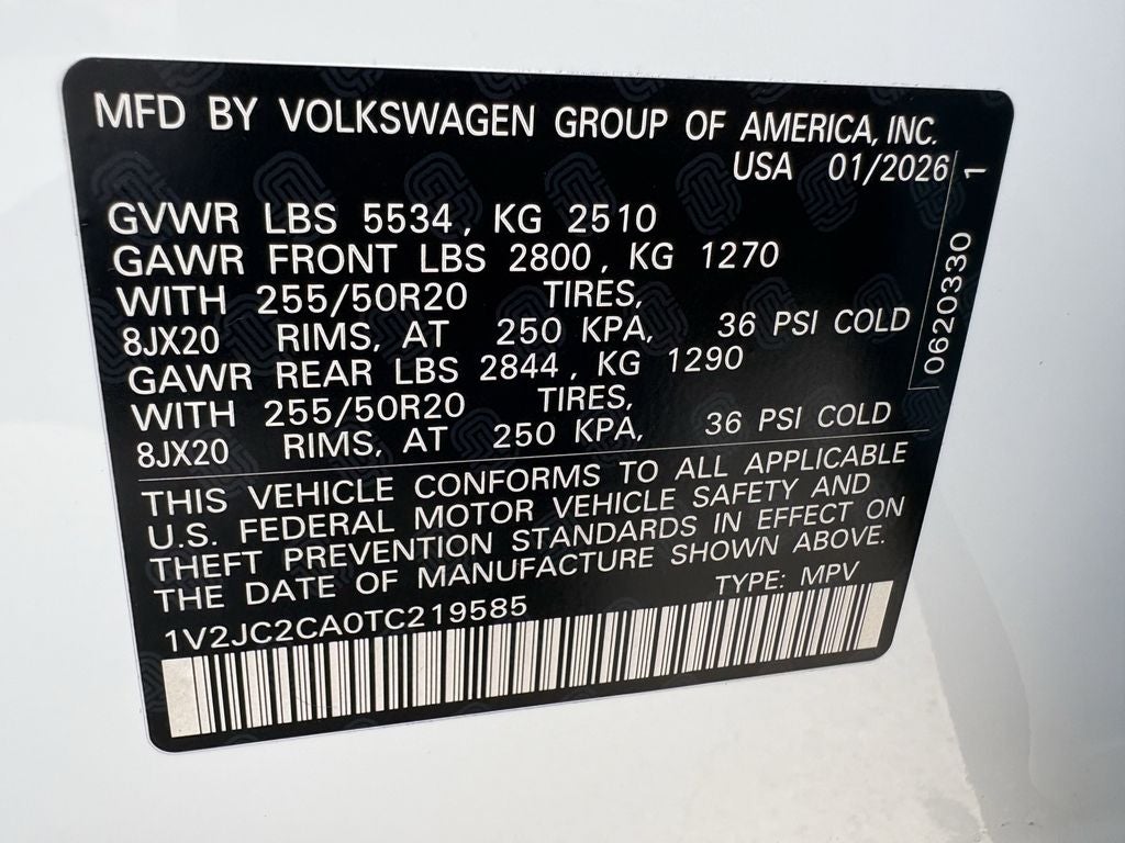 2026 Volkswagen Atlas Cross Sport 2.0T SE W/TECHNOLOGY