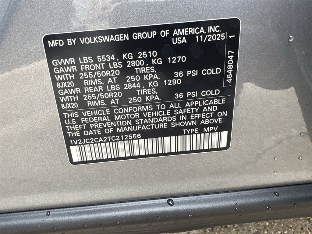 2026 Volkswagen Atlas Cross Sport 2.0T SE W/TECHNOLOGY