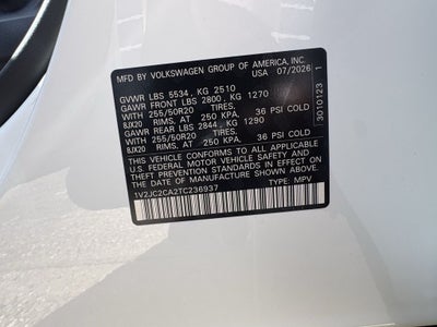 2026 Volkswagen Atlas Cross Sport 2.0T SE W/TECHNOLOGY