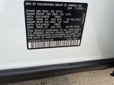 2026 Volkswagen Atlas Cross Sport 2.0T SE W/TECHNOLOGY