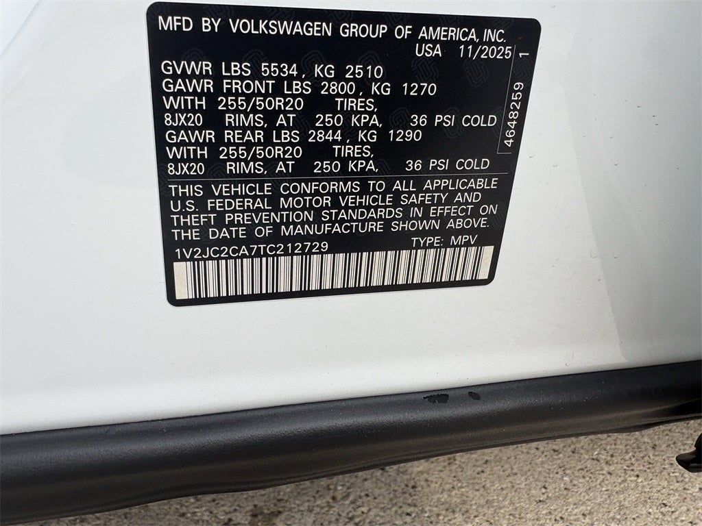 2026 Volkswagen Atlas Cross Sport 2.0T SE W/TECHNOLOGY