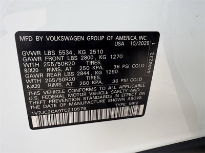 2026 Volkswagen Atlas Cross Sport 2.0T SE W/TECHNOLOGY