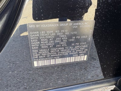 2026 Volkswagen Atlas Cross Sport 2.0T SE W/TECHNOLOGY