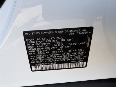 2026 Volkswagen Atlas 2.0T SE W/TECHNOLOGY