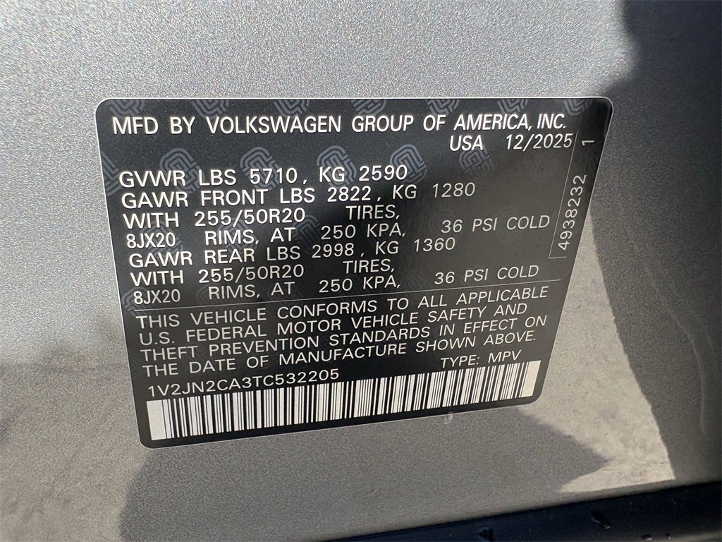 2026 Volkswagen Atlas 2.0T SE W/TECHNOLOGY