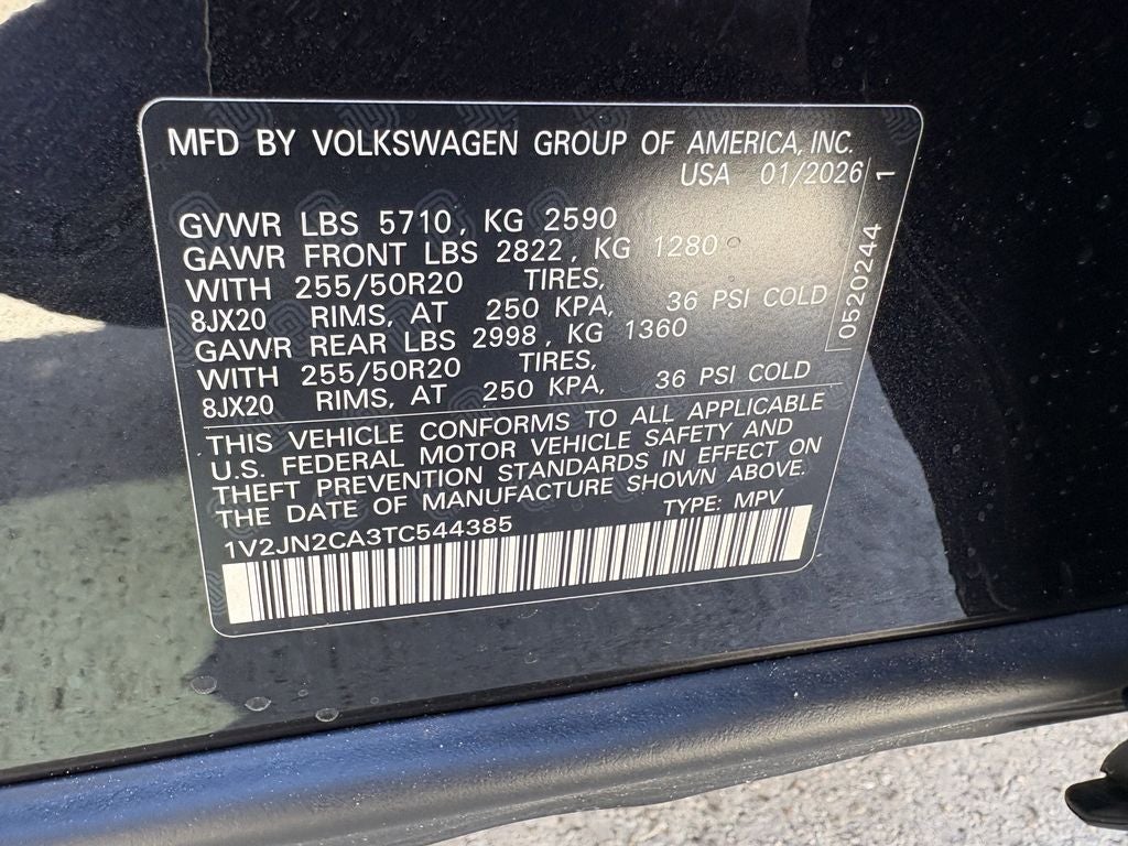 2026 Volkswagen Atlas 2.0T SE W/TECHNOLOGY