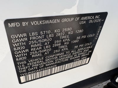 2026 Volkswagen Atlas 2.0T SE W/TECHNOLOGY