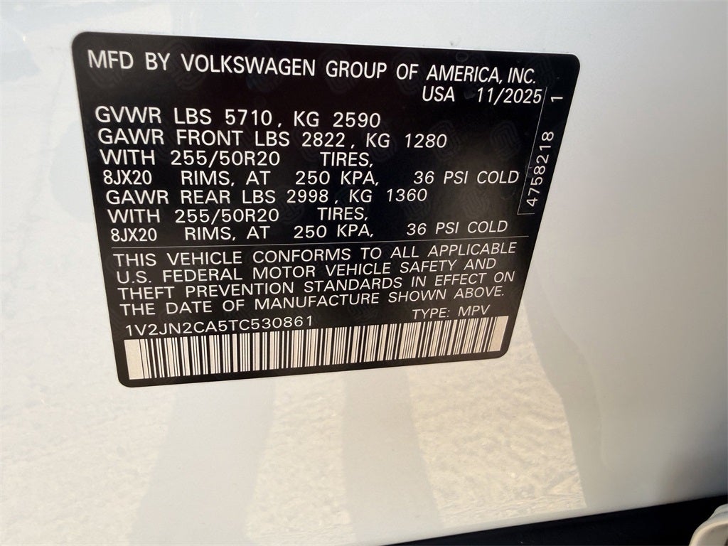 2026 Volkswagen Atlas 2.0T SE W/TECHNOLOGY