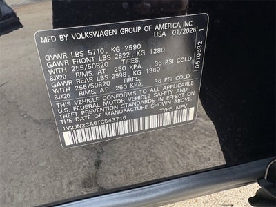 2026 Volkswagen Atlas 2.0T SE W/TECHNOLOGY